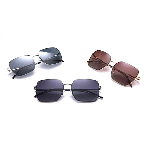 Designer Oversize Style Unisex Classic Metal Aviation Frame Sunglasses Polarized Anti UV Lens