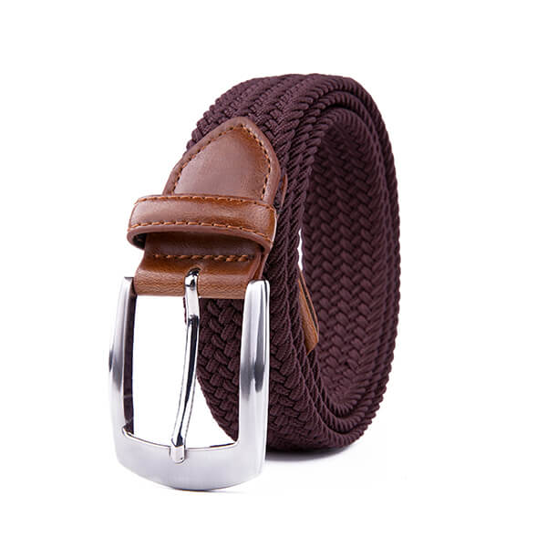 Casual Golf Braided Fabric Stretch Jeans Men Elastic Belt - Alfa ...