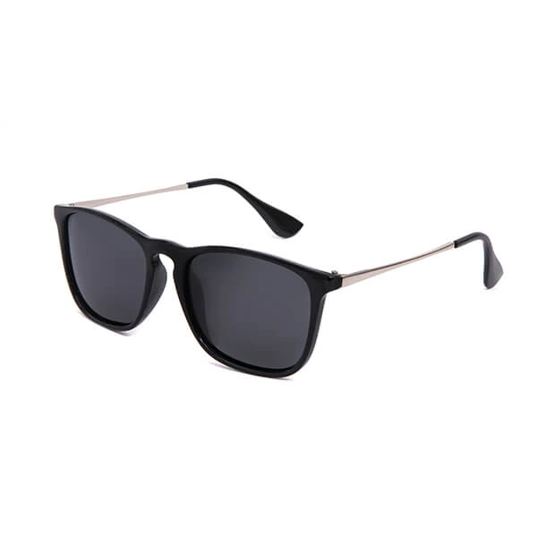 Unisex Plastic Frame Metal Leg Aviators Sunglasses with 100% UV Protection Polarized Lens