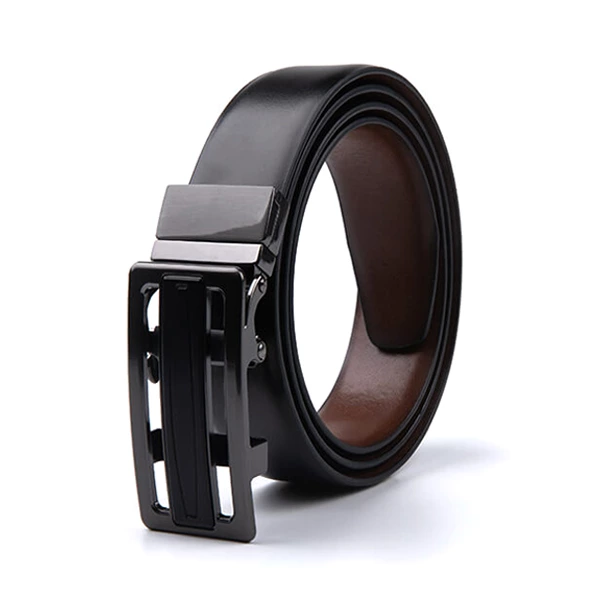 Dress Multicolor Reversible Ratchet Automatic Genuine Leather Belt Men