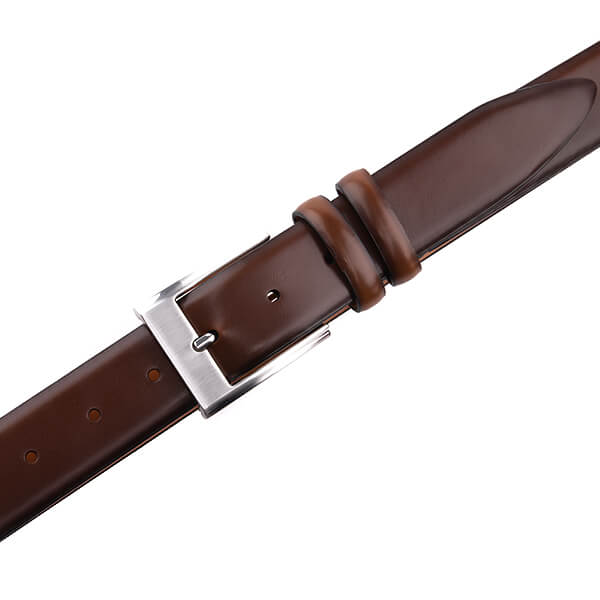 Vintage Classic Brown Genuine Leather Belt for Men