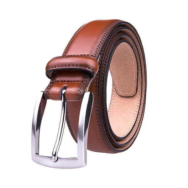 Formal Vintage Brown Mens Genuine Leather Belt