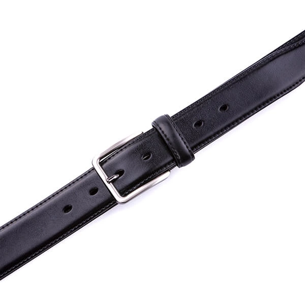 Adjustable Black Dress Genuine Leather Belt for Men