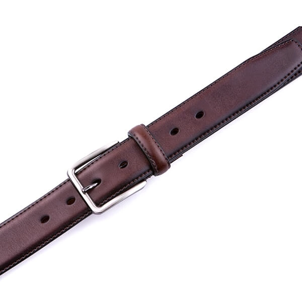 Adjustable Black Dress Genuine Leather Belt for Men