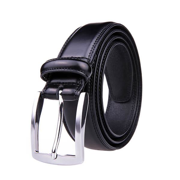 Dress Black Genuine Leather Belt Men