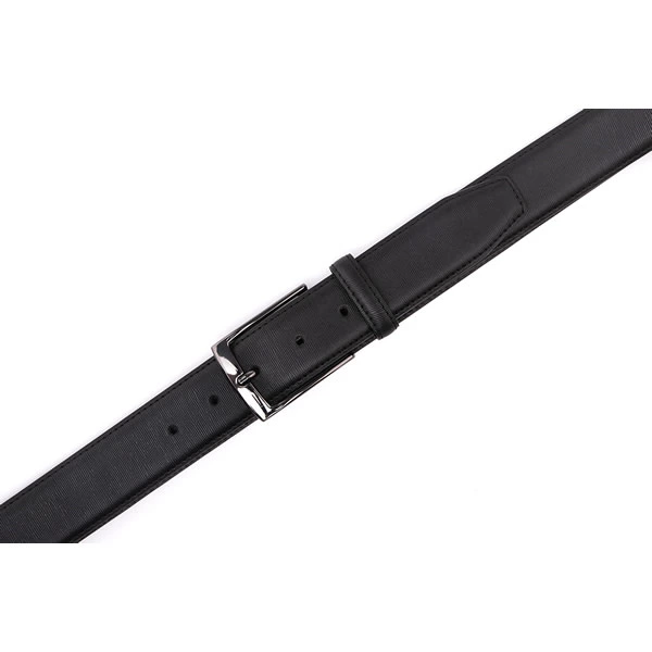 Black Dress Pure Genuine Leather Belt for Men