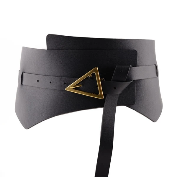 Wilde Elastic Waist Leather Belt Belly Belt Skirt Belt for Women
