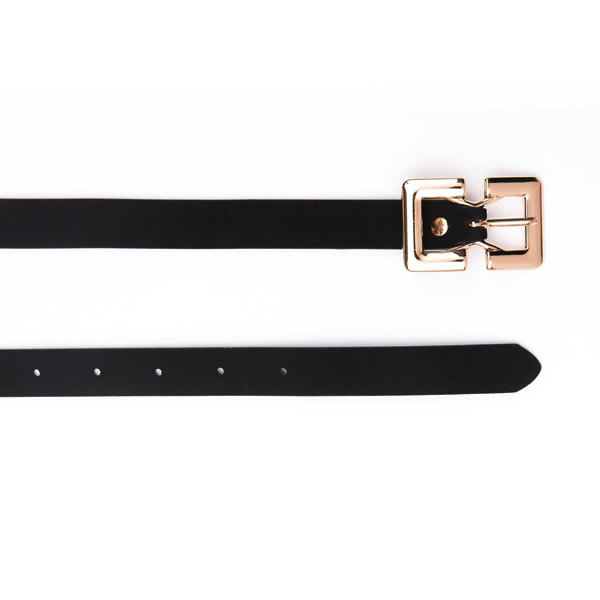 Genuine Suede Leather Dress Trendy Belts with Square Metal Pin Buckle for Women