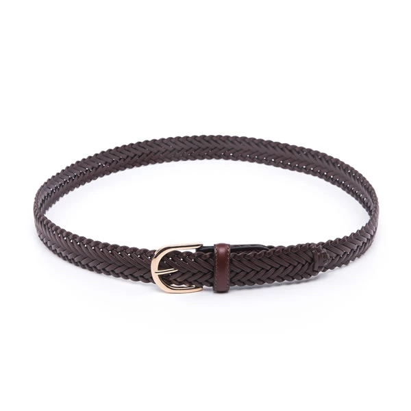 Ladies Braided Woven Leather Belts Handmade for Woman