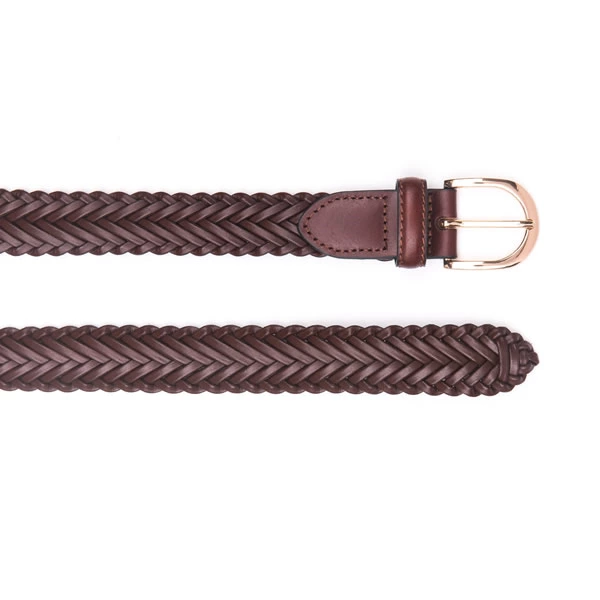 Ladies Braided Woven Leather Belts Handmade for Woman
