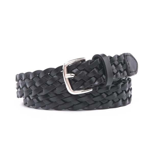 Ladies German Bonded Leather Web Braided Belts Casual Women