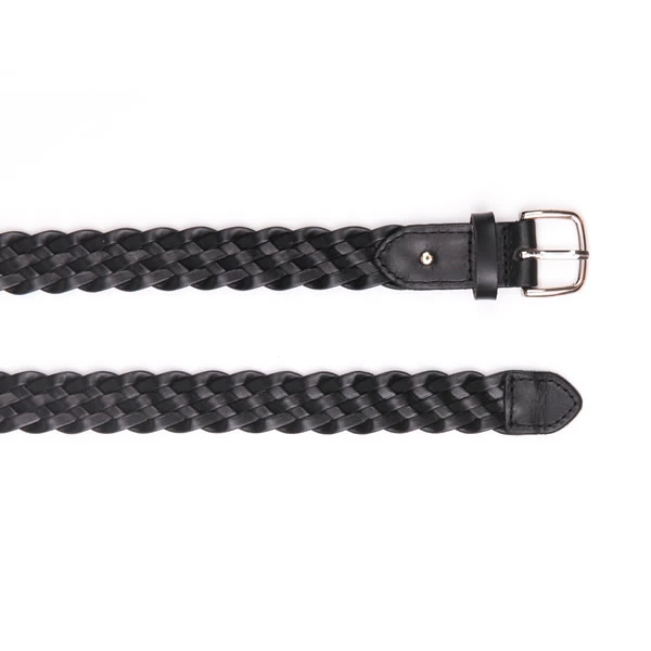 Ladies German Bonded Leather Web Braided Belts Casual Women