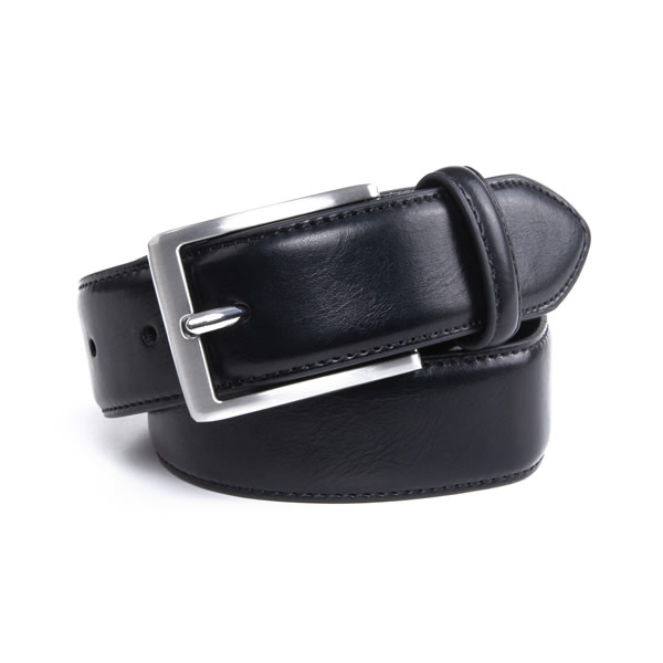 Dress Black Mens PU Leather Belt