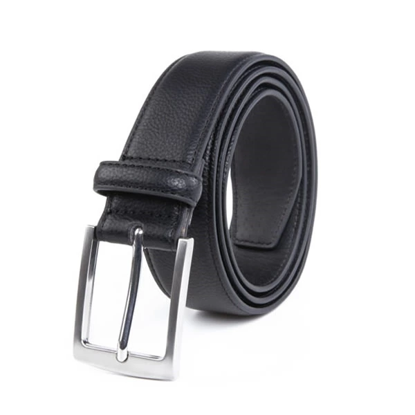 Dress Black PU Leather Belt Men