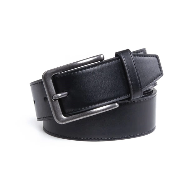 Causual Antique Black PU Leather Belt Men
