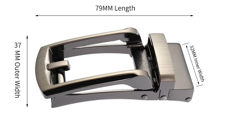 Dress Belt Alloy Ratchet Automatic Belt Buckles Mens