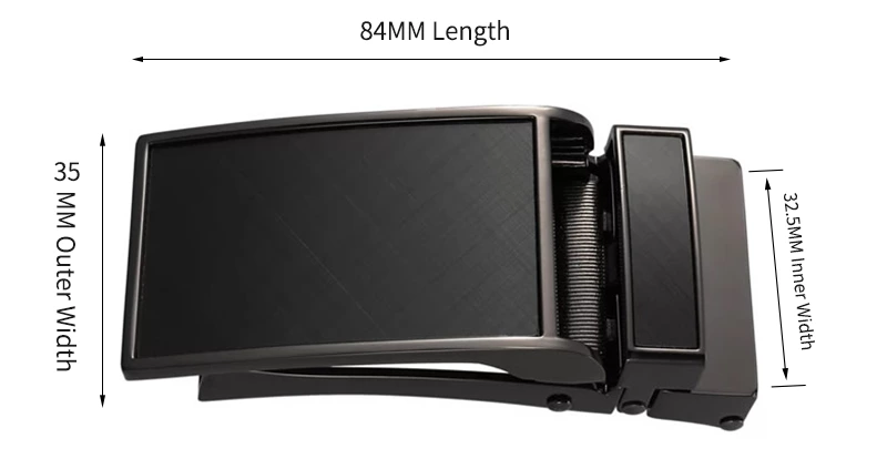 Dress Belt Sliding Adjustable Automatic Mens Belts Buckle