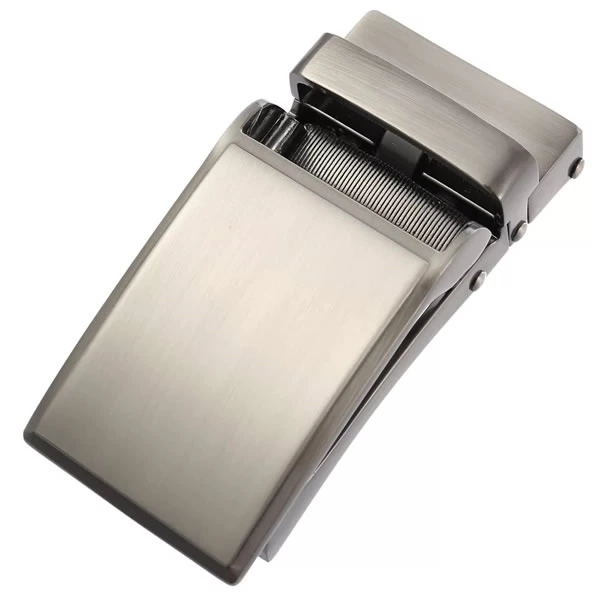 Casual Dress Alloy Gunmetal Sliding Belt Buckle Automatic