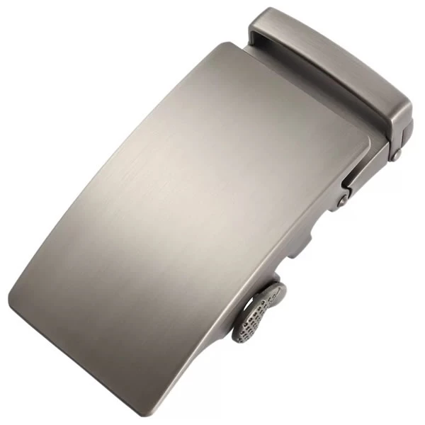 Brushed Matt Gunmetal Ratchet Slide Belt Buckle Adjustable