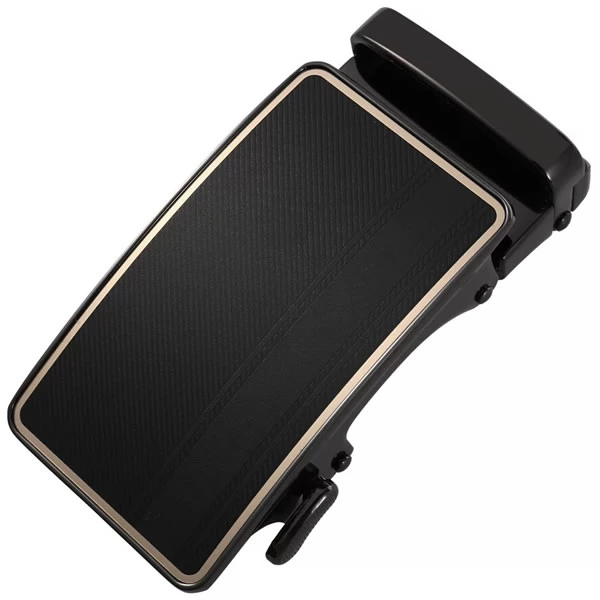 Dress Belt Matt Gunmetal Slide Belt Buckle Men