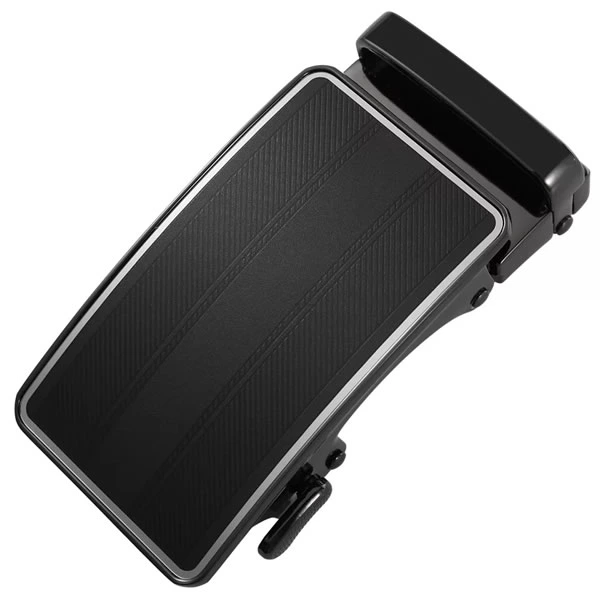 Dress Belt Adjustable Slide Belt Buckle Black