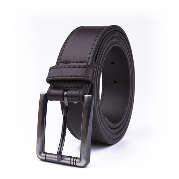 Official Dress Black Leather Belt Men