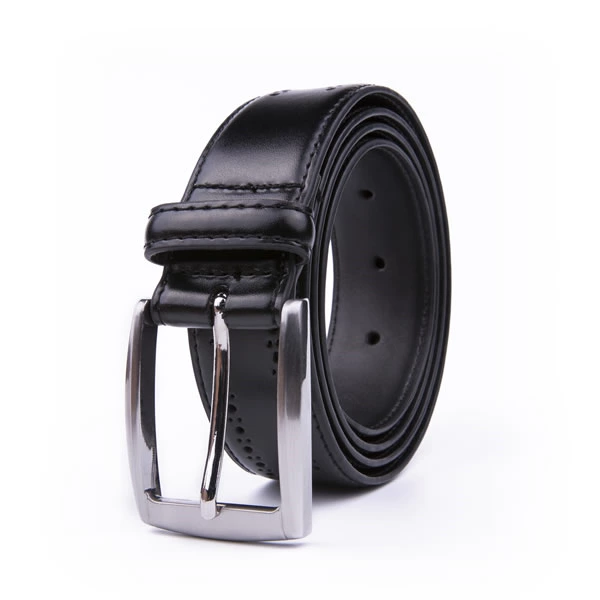 Black Dress Genuine Mens Leather Belt