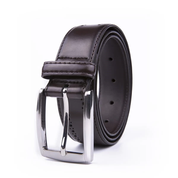 Black Dress Genuine Mens Leather Belt