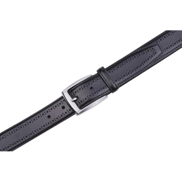 Black Dress Genuine Mens Leather Belt