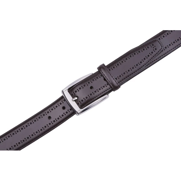 Black Dress Genuine Mens Leather Belt
