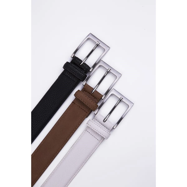 Dress Formal Mens Black Genuine Leather Belt