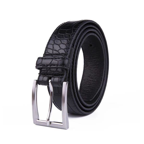 Black Crocodile Genuine Men Leather Belt