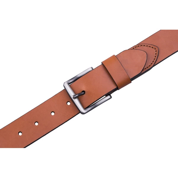 Casual Italian Top Grain Leather Belt Brown Leather Belt Men