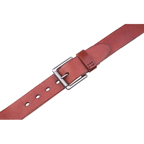 Wide Retro Casual Western Brown Full Grian Leather Mens Belt