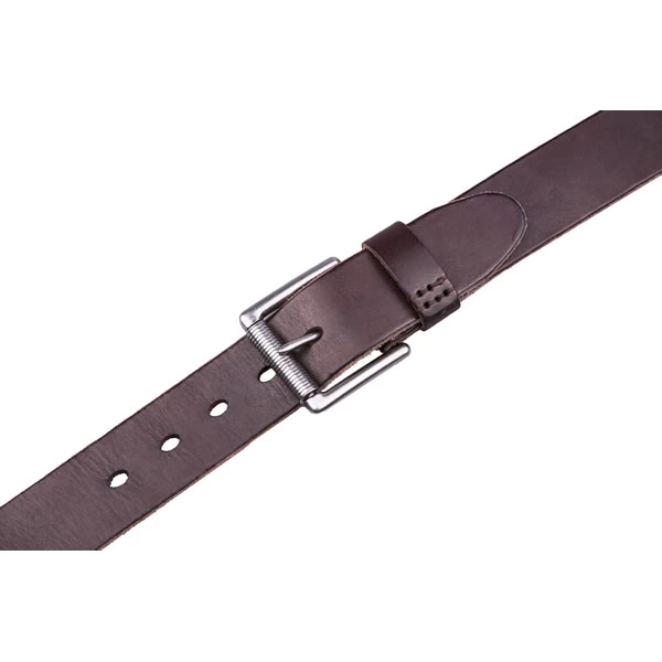 Wide Retro Casual Western Brown Full Grian Leather Mens Belt