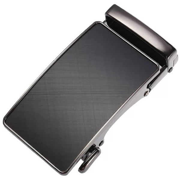 Mens Belts Gunmetal Ratchet Slide Belt Buckle for Men