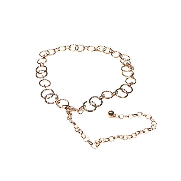 Ladies Link Waistbands Adjustable Belt Metal Chain for Dress