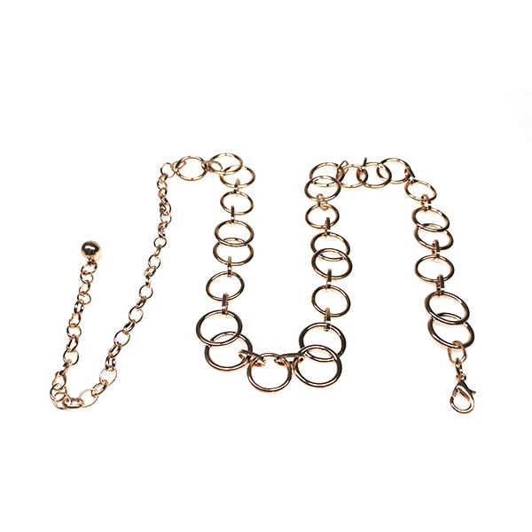 Ladies Link Waistbands Adjustable Belt Metal Chain for Dress