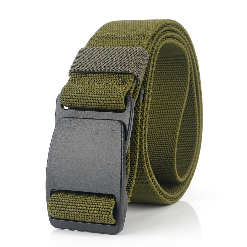 High Elastic Outdoor Mens Military Tactical Belts with Plastic Buckle