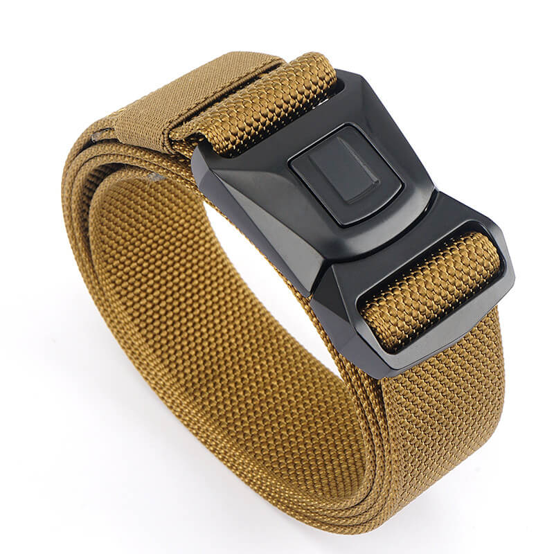 Men's Tactical Belts Quick Release Metal Buckle Military Webbing Nylon Belts