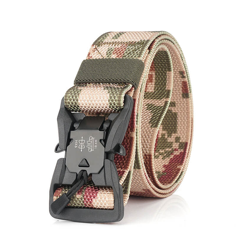 Magnetic Camouflage Adjustable Outdoor Tactical Belt Military Police Rigger Belt