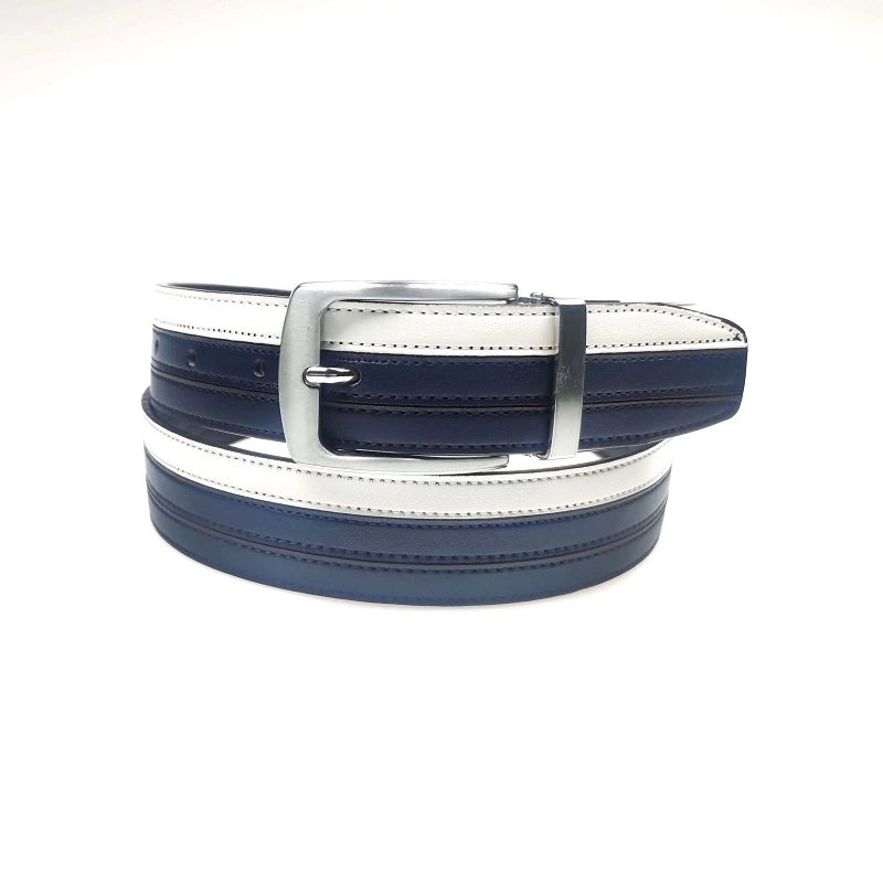 Adjustable Automatic Buckle Belt Mens Genuine Leather Belts
