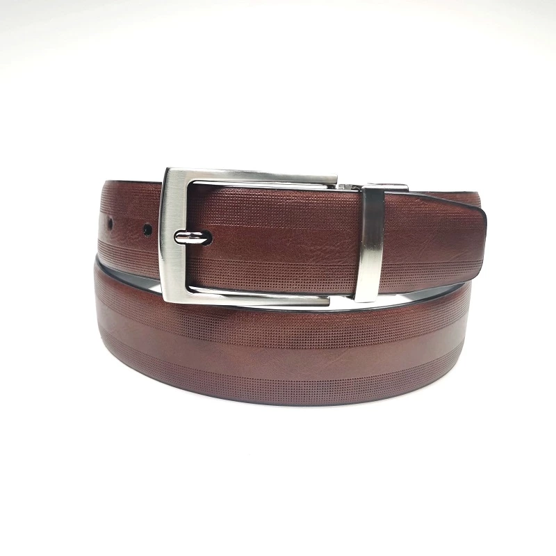 Mens Adjustable Casual Automatic Buckle Belt in PU Leather