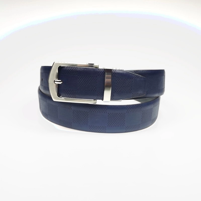 Automatic Buckle Reversible Belt Double Sides PU Leather Dress Belt