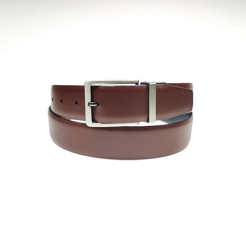 PU Leather Double Side Automatic Buckle Reversible Belts for Men