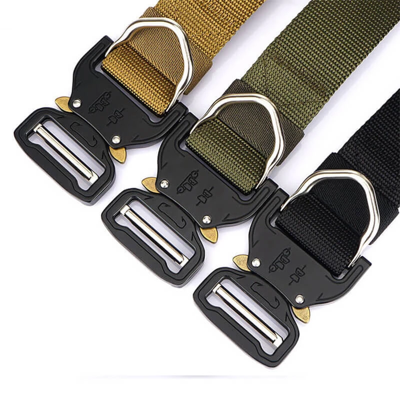 Tactical Rescue Work Solid Fabric Nylon Outdoor Belt