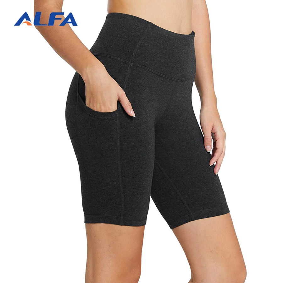 ALFA Workout Lift Black Short Leggings for Women