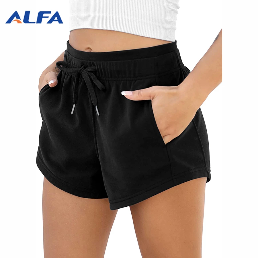 ALFASummer Casual Workout  Shorts Drawstring Shorts with Pockets for Women's