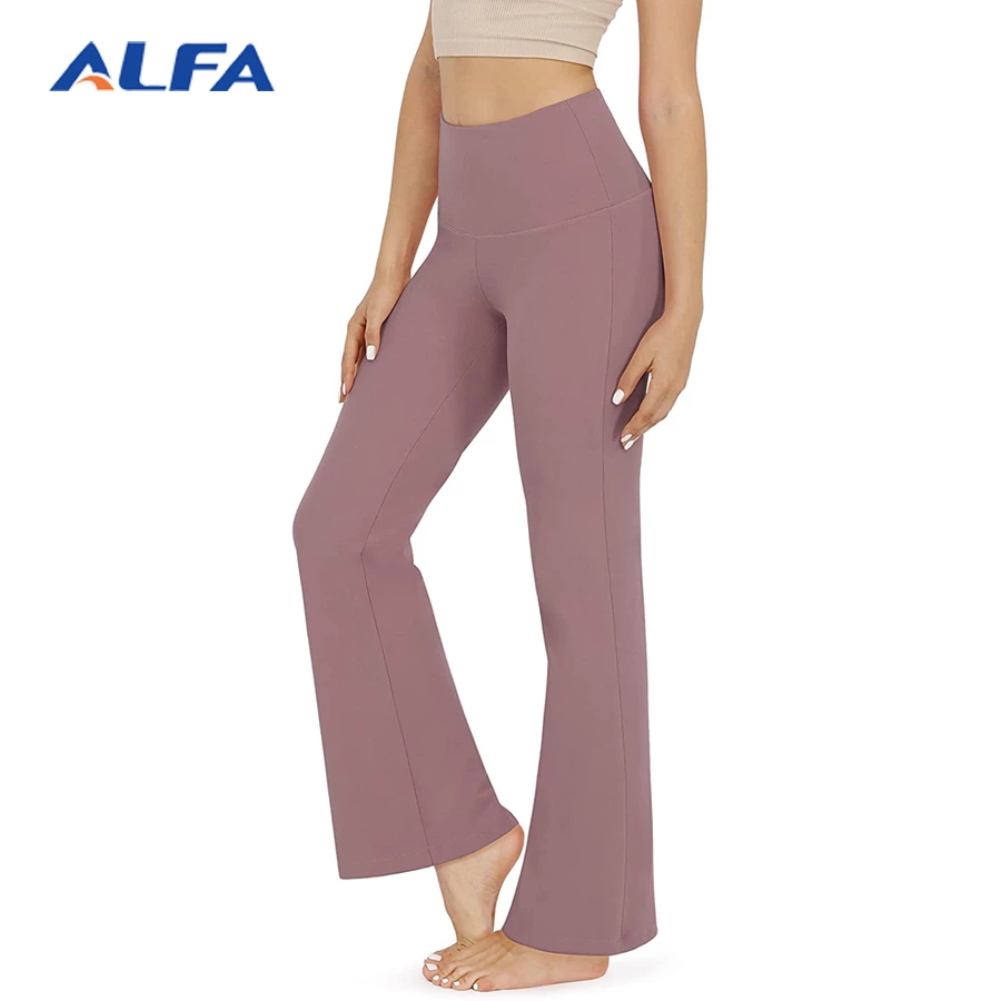 ALFA Gym High Waisted hot women in Flared Yoga Pants