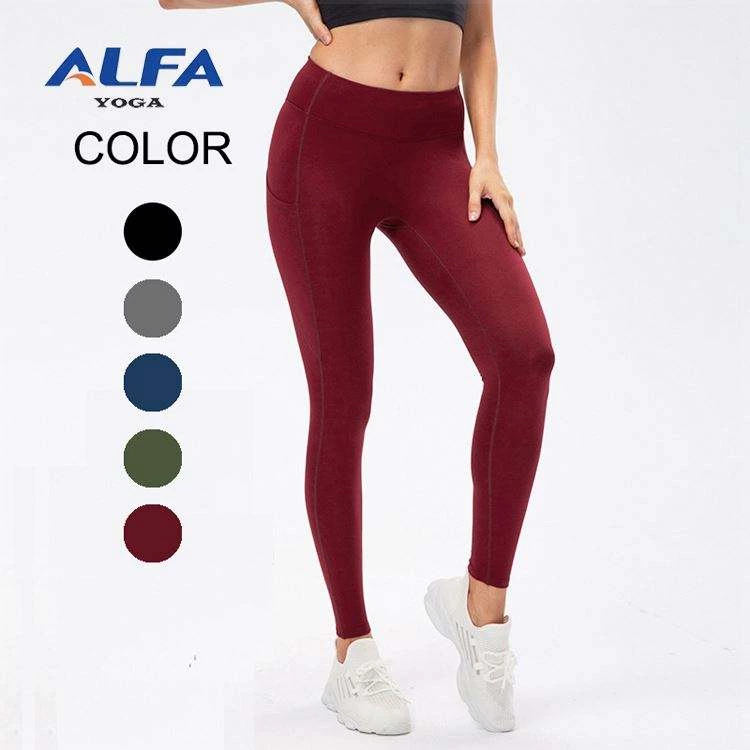 ALFA Winter Warm Young Ladies Waist Trainer Tights Leggings Womans  with Pockets